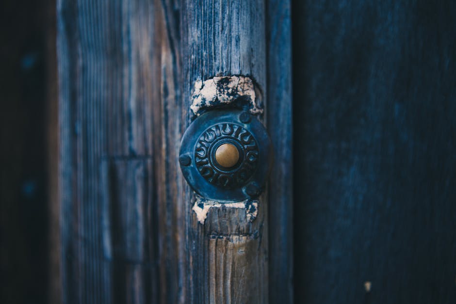 Wired video doorbell at a UK front door